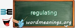 WordMeaning blackboard for regulating